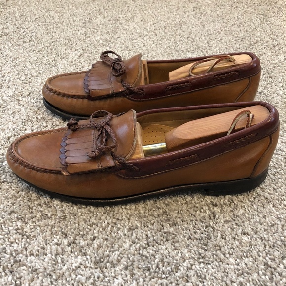 Allen Edmonds Woodstock Men Brown Leather Loafers - Picture 4 of 14